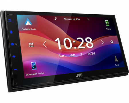 JVC KW-M593BT, bilstereo med CarPlay, Android Auto og 2+1 par lavnivå i gruppen Billyd / Bilstereo / 2-din spiller hos BRL Electronics (130KWM593BT)