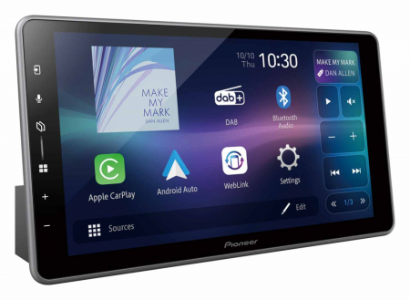 Pioneer SPH-DA97DAB-UNI, 9-tommers bilstereo med trådløs CarPlay/Android Auto i gruppen Billyd / Bilstereo / 1-din spiller hos BRL Electronics (135SPHDA97DABUNI)