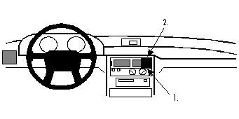 ProClip Monteringsbøyle Mitsubishi Expo, Space Runner, Space Wagon, Sentrert i gruppen Billyd / Hva passer i min bil  / Mitsubishi hos BRL Electronics (240851950)