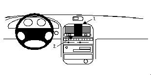 ProClip Monteringsbøyle Honda Integra 98-03, Sentrert i gruppen Billyd / Hva passer i min bil / Honda hos BRL Electronics (240852273)