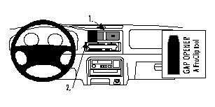 ProClip Monteringsbøyle Suzuki Wagon 98-00, Sentrert i gruppen Billyd / Hva passer i min bil / Suzuki hos BRL Electronics (240852631)