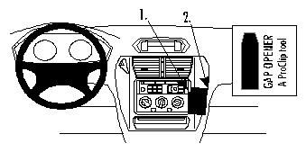 ProClip Monteringsbøyle Mitsubishi Space Wagon 99-05, Vinklet i gruppen Billyd / Hva passer i min bil  / Mitsubishi hos BRL Electronics (240852680)