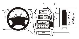 ProClip Monteringsbøyle Mitsubishi Pajero Pinin/Shogun Pinin 99-06, Vinklet i gruppen Billyd / Hva passer i min bil  / Mitsubishi hos BRL Electronics (240852747)