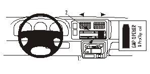 ProClip Monteringsbøyle Suzuki Jimny 99-06, Vinklet i gruppen Billyd / Hva passer i min bil  / Suzuki hos BRL Electronics (240852766)