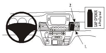 ProClip Monteringsbøyle Honda FR-V 05-11 i gruppen Billyd / Hva passer i min bil  / Honda hos BRL Electronics (240HONFRV05PROC)