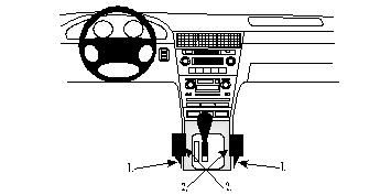 ProClip Monteringsbøyle Honda Legend 96-06 i gruppen Billyd / Hva passer i min bil  / Honda hos BRL Electronics (240HONLEG96PROC)