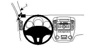 ProClip Monteringsbøyle Kia Ceed 10-12 i gruppen Billyd / Hva passer i min bil / Kia / Ceed / Ceed 2009-2012 / Øvrig Ceed 2009-2012 hos BRL Electronics (240KIACEE10PROC)