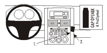 ProClip Monteringsbøyle Mitsubishi Galant 04-12 i gruppen Billyd / Hva passer i min bil  / Mitsubishi hos BRL Electronics (240MITGAL04PROC)