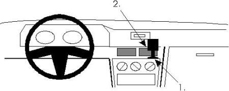 ProClip Monteringsbøyle Mitsubishi Galant 88-92 i gruppen Billyd / Hva passer i min bil  / Mitsubishi hos BRL Electronics (240MITGAL88PROC)