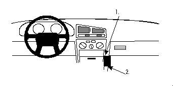 ProClip Monteringsbøyle Mitsubishi Galant 93-97 i gruppen Billyd / Hva passer i min bil  / Mitsubishi hos BRL Electronics (240MITGAL93PROC)