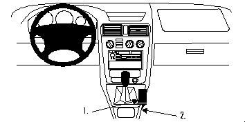 ProClip Monteringsbøyle Mitsubishi Galant 97-03 i gruppen Billyd / Hva passer i min bil  / Mitsubishi hos BRL Electronics (240MITGAL97PROC)