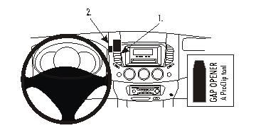 ProClip Monteringsbøyle Mitsubishi L200/Pick Up 06-15 i gruppen Billyd / Hva passer i min bil  / Mitsubishi hos BRL Electronics (240MITL2006PROC)