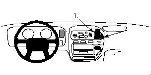 ProClip Monteringsbøyle Mitsubishi L400, Space Gear 95-05 i gruppen Billyd / Hva passer i min bil  / Mitsubishi hos BRL Electronics (240MITL4095PROC)