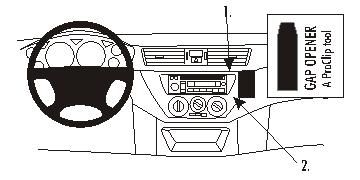 ProClip Monteringsbøyle Mitsubishi Lancer 04-07 i gruppen Billyd / Hva passer i min bil / Mitsubishi hos BRL Electronics (240MITLAN04PROC)