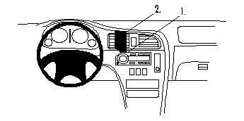 ProClip Monteringsbøyle Subaru Outback/Legacy 99-03 i gruppen Billyd / Hva passer i min bil / Subaru hos BRL Electronics (240SUBOUT99PROCL)