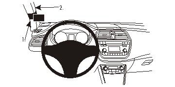 ProClip Monteringsbøyle Suzuki SX4 S-Cross 14-15 i gruppen Billyd / Hva passer i min bil / Suzuki hos BRL Electronics (240SUZSX4S14PROC)