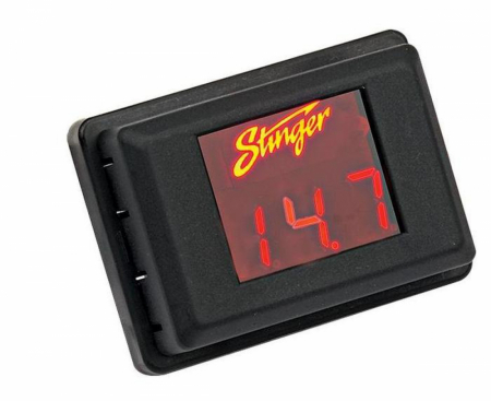 Stinger universal voltmätare, röd display i gruppen Billyd / Tilbehør / Monteringstilbehør hos BRL Electronics (400SVMR)