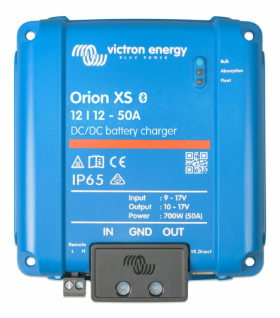 Victron Orion XS DC-DC-lader, 12V inn 12V ut, 50A i gruppen Billyd / Tilbehør / Batteriladere hos BRL Electronics (421VOXS121250)