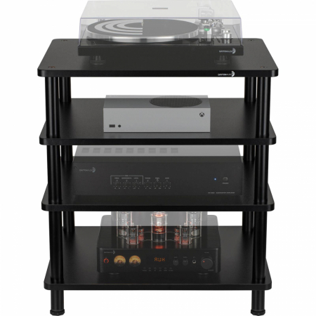 Dayton Audio MS41B, modulärt HiFi-rack med fyra plan i gruppen Lyd til hjemmet / Tilbehør / HiFi & mediamøbler hos BRL Electronics (860MS41B)