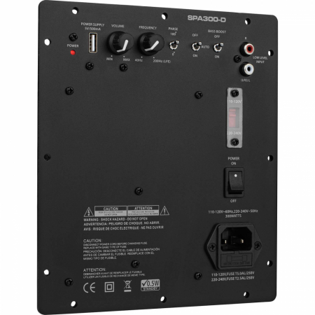 Dayton Audio SPA300-D, 300W inbyggnadsförstärkare för bas i gruppen Lyd til hjemmet / Forsterkere / Subwooferforsterker hos BRL Electronics (860SPA300D)