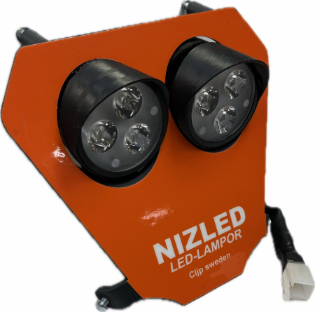 Dubbelkåpa 60w KTM 2020-2023, orange, kallvit 2xE30 NIZLED i gruppen Billyd / LED-Belysning / Enduro / Lampkåpor hos BRL Electronics (871KTM20E30F)