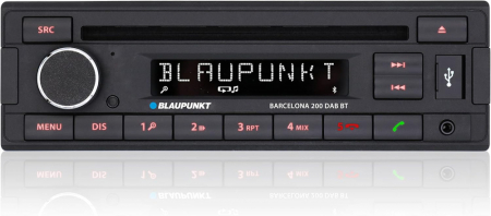 Blaupunkt Barcelona 200 DAB BT, retro bilstereo med Bluetooth og DAB i gruppen Billyd / Bilstereo / 1-din spiller hos BRL Electronics (873BARCELONA200DABBT)