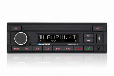 Blaupunkt Madrid 200 BT, retrobilstereo med Bluetooth i gruppen Billyd / Bilstereo / 1-din spiller hos BRL Electronics (873MADRID200BT)