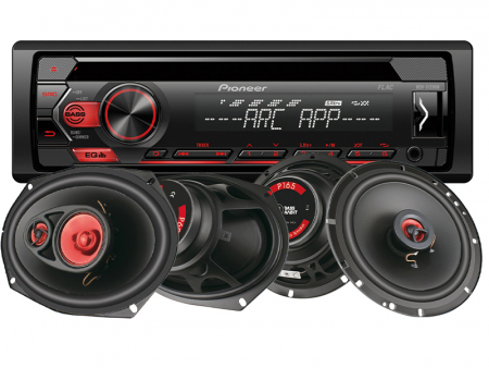 Pioneer DEH-S120UB & Bass Habit Play-högtalare i gruppen Pakkeløsninger / Pakker for bilen / Bilstereopakker hos BRL Electronics (SETDEHS120BHPLAY)