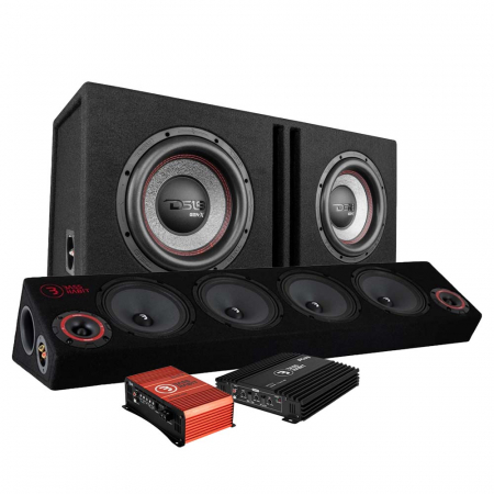 DS18 GEN-X210LD og Bass Habit SPL64, raggarpakke med forsterker i gruppen Nyheter hos BRL Electronics (SETGENX210LDPKT2)