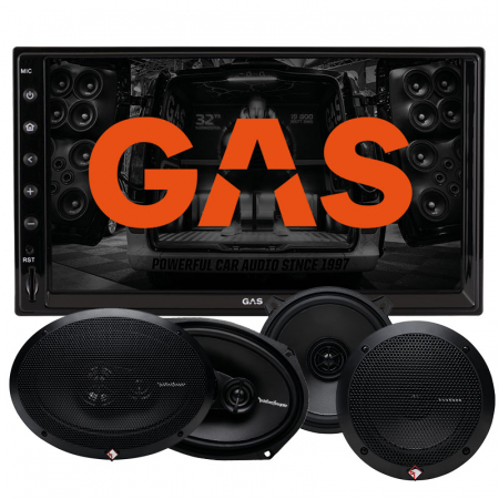 GAS GMV651BT & Rockford Fosgate Prime-høyttalere i gruppen Pakkeløsninger / Pakker for bilen / Bilstereopakker hos BRL Electronics (SETGMV651BTRFPRIME)