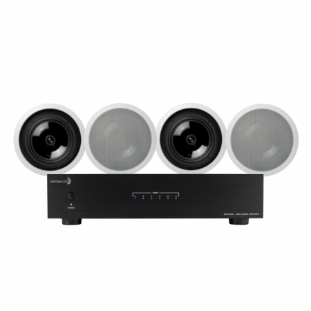 Dayton Audio MA1240 & 2 par Magnat ICP82 innebygde høyttalere i gruppen Pakkeløsninger / Pakker for hjemmet / Multiroompakker hos BRL Electronics (SETICP82PKT3)