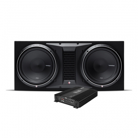 Rockford Fosgate P2-2X12 & Bass Habit Play Power 1000.1 (gen. 2), baspakke i gruppen Pakkeløsninger / Pakker for bilen / Basspakker hos BRL Electronics (SETP22X12PKT1)