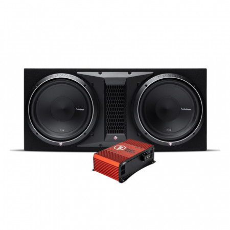 Rockford Fosgate P2-2X12 & Bass Habit SPL ELITE 1200.1DF, baspakke i gruppen Pakkeløsninger / Pakker for bilen / Basspakker hos BRL Electronics (SETP22X12PKT2)