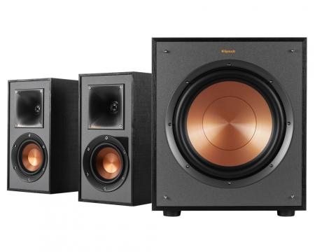 Klipsch R-41PM & R-100SW högtalarpaket 2.1 i gruppen Pakkeløsninger / Pakker for hjemmet / Høyttalerpakker hos BRL Electronics (SETR41PMPKT)