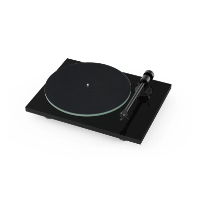 Pro-Ject T1 EVO BT platespiller med OM10-pickup, pianolakk svart