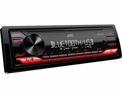 JVC KD-X282BT, bilstereo med Bluetooth og kort chassi