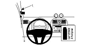 Brodit ProClip, Smart ForTwo 08-14