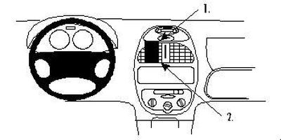 ProClip Monteringsbøyle Peugeot 206 99-08