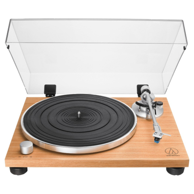 Audio Technica AT-LPW30TK platespiller med AT-VM95C-pickup, teak