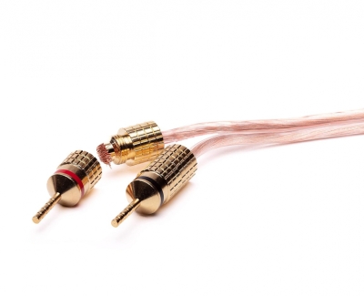 Analogis Speaker Cable Pins høyttalerkontakter, 4-pakning