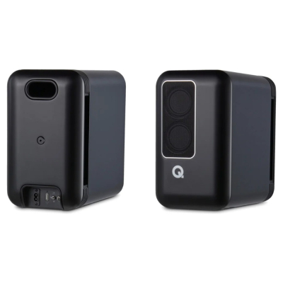 Q Acoustics QActive 200 aktive stativhøyttalere, matt svart