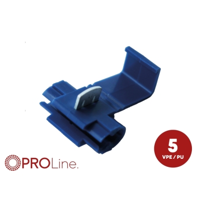 Skjøtekontakt 1.0mm² - 2.5mm² blå, 5-pakning