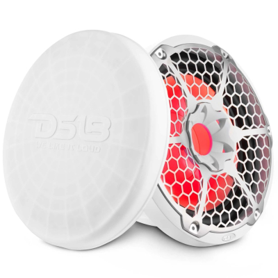 DS18 NXL-12SUB/WH, hvit 12-tommers marinebass med LED, par