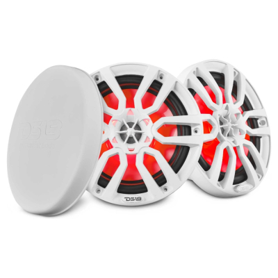 DS18 NXL-8, hvite 8-tommers marinehøyttalere med LED, par