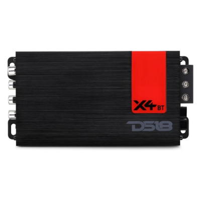 DS18 X4BT, kompakt 4-kanals forsterker med bluetooth