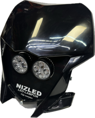 Dobbel lampeskjerm varmhvit 80w Yamaha WR 2019-2026, svart, 2xE405k