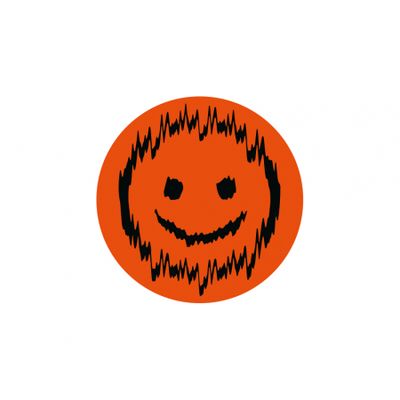 SHAKY 7x7cm, oransje og svart