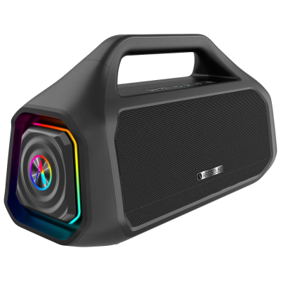Arcsound STEAM kraftig bærbar partyhøyttaler med Bluetooth, svart