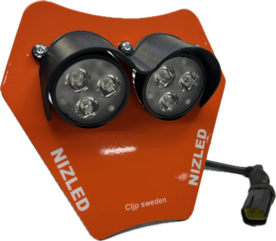 KTM lampefeste i tre prisklasser, (R40drl) den tunge/(E30) 37w lette lampe/(E40) som er den råeste