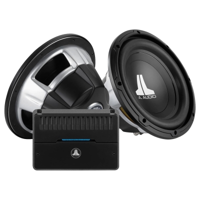 2-pakning JL Audio 10W0v3-4 med RD500/1, 2x10 basspakke